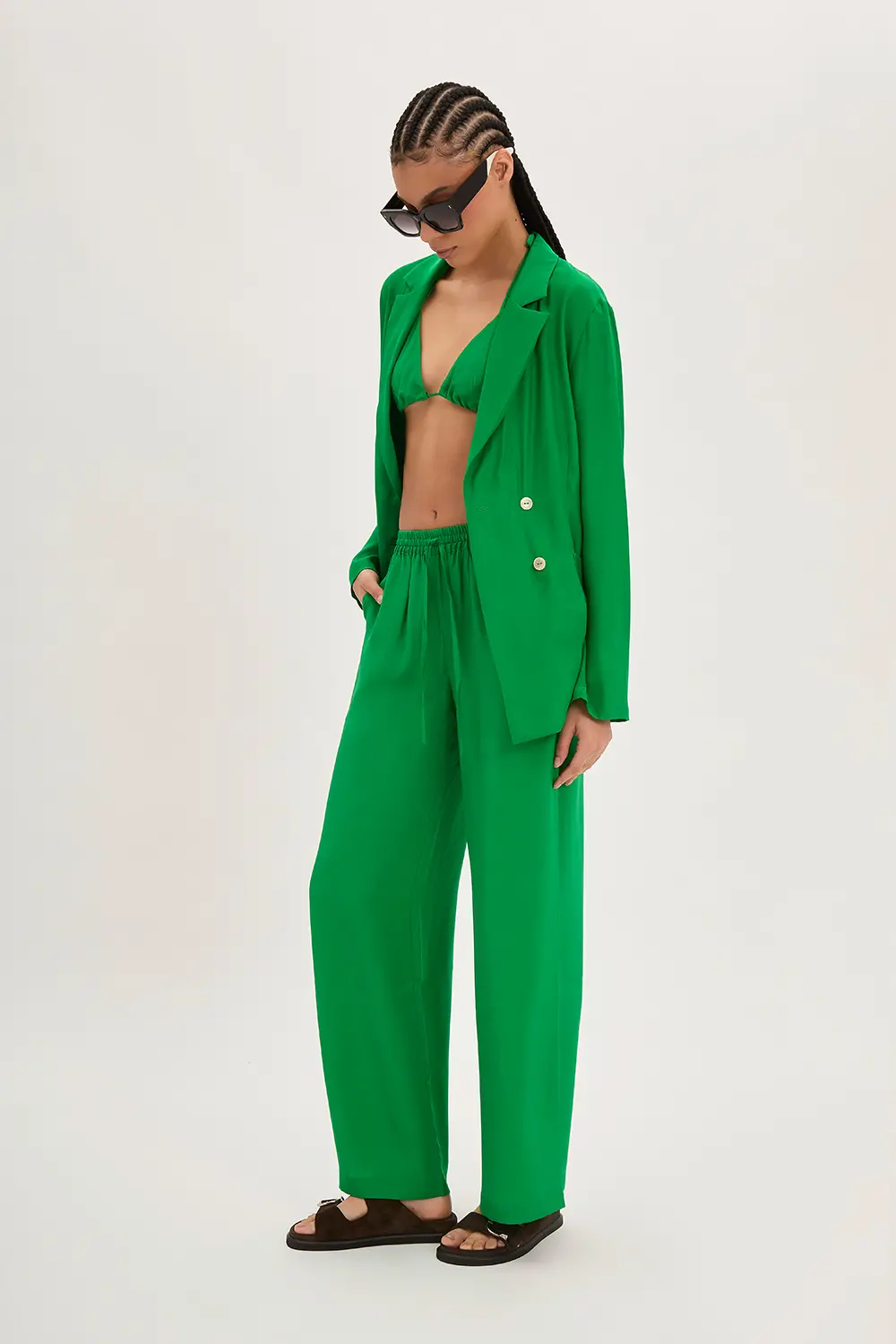 P.A.R.O.S.H. PANTALONE ENVER SATIN Online Outlet