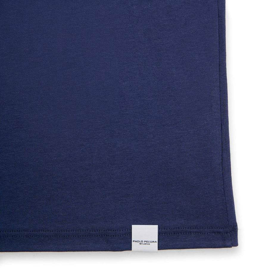 Paolo Pecora T-shirt in Jersey Blu Navy "Navicella Spaziale" by Pietro Terzini 2025