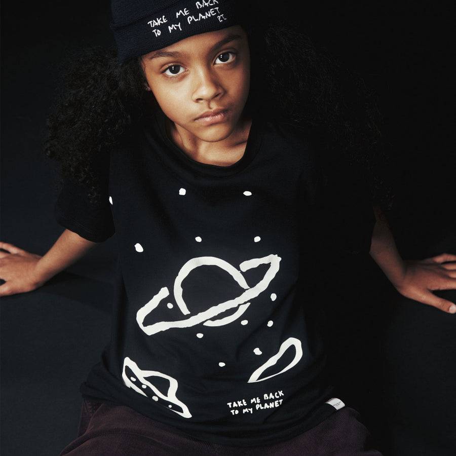 Paolo Pecora T-shirt in Jersey Nera "Space" by Pietro Terzini In Linea