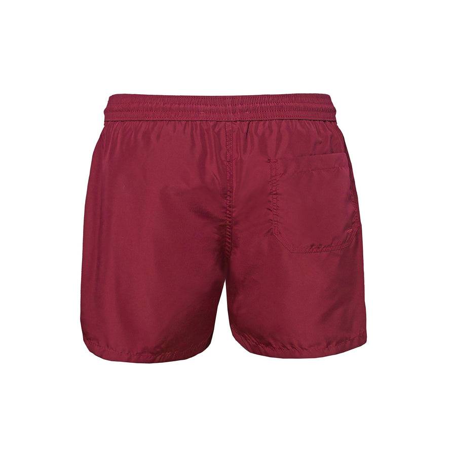 Paolo Pecora Boxer Mare Unisex Tinta Unita Bordeau Novità