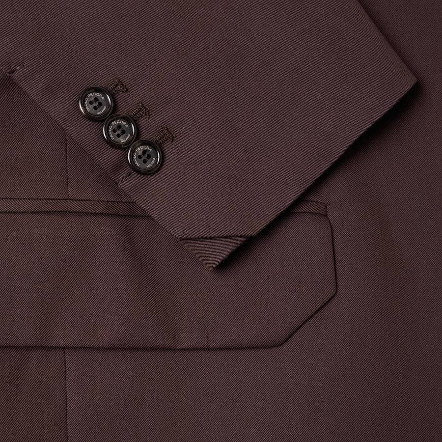 Paolo Pecora Blazer Monopetto in Cotone Fluido - Ebano Presa