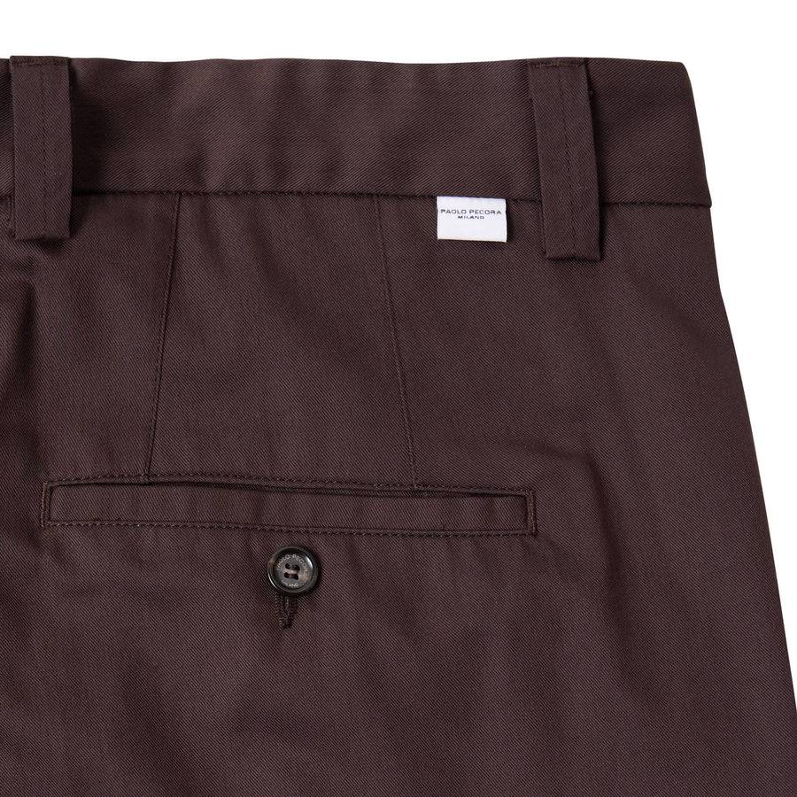 Paolo Pecora Chino Sartoriale Relaxed - Ebano Offerta
