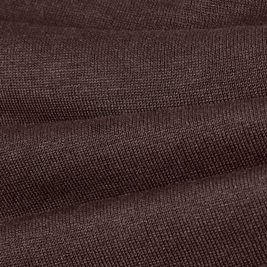 Paolo Pecora Maglia Girocollo in Seta Cotone Extrafine - Ebano 2025