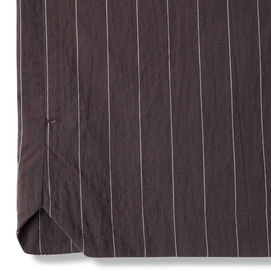 Paolo Pecora Overshirt Seersucker Gessato - Ebano Italy