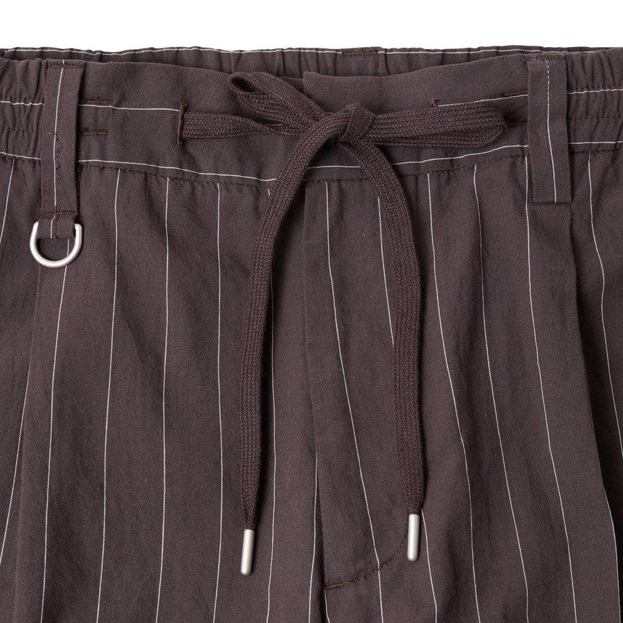 Paolo Pecora Pantalone Tela Seersucker Gessato - Ebano 2025