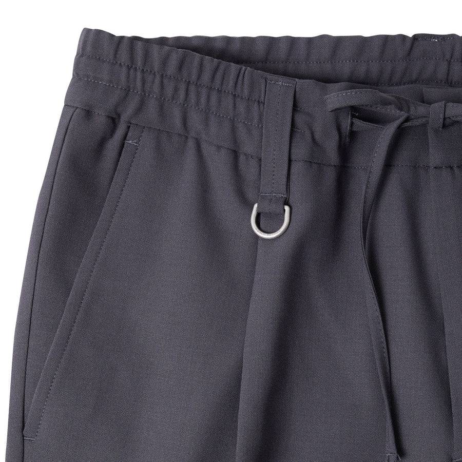 Paolo Pecora Pantalone in Fresco Lana - Grigio Antracite Qualità