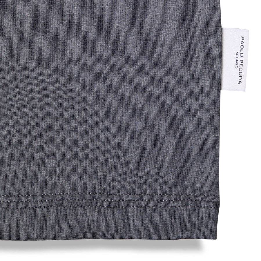 Paolo Pecora T-Shirt in Jersey Lucido - Antracite Vendita