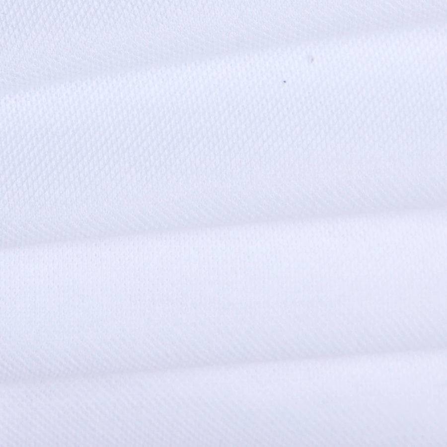Paolo Pecora Polo Coreana in Cotone Piquet - Bianco Prezzo Ridotto