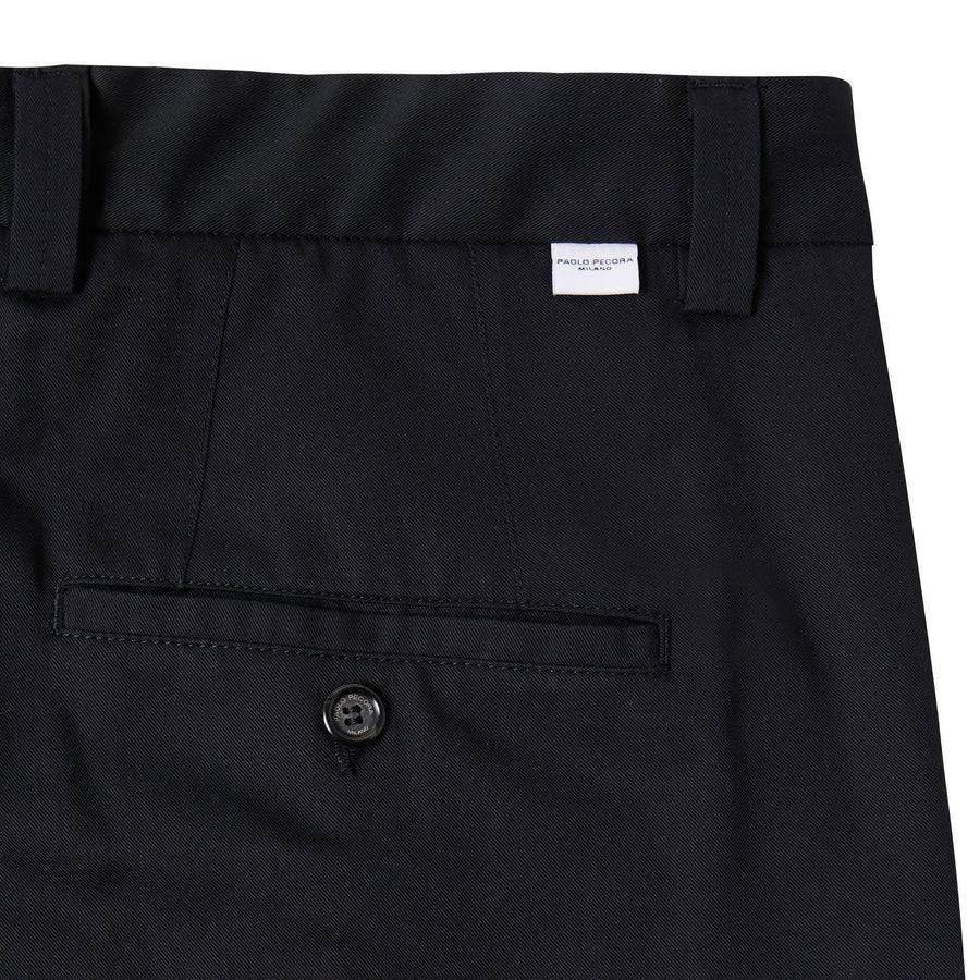 Paolo Pecora Chino Sartoriale in Tela Cotone - Nero Novità