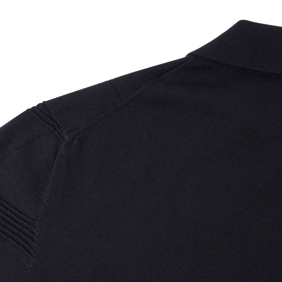 Paolo Pecora Maglia in Cotone Crepe Extrafine - Nero Sconto