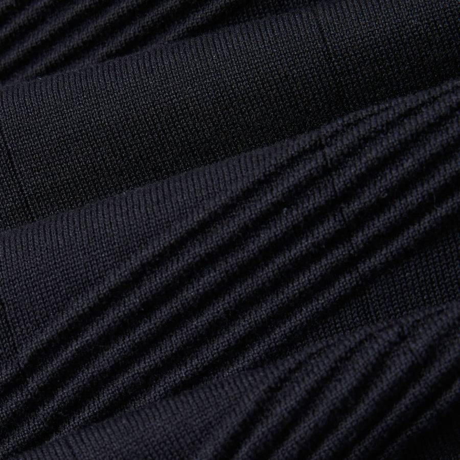 Paolo Pecora Maglia in Cotone Crepe Extrafine - Nero Sconto