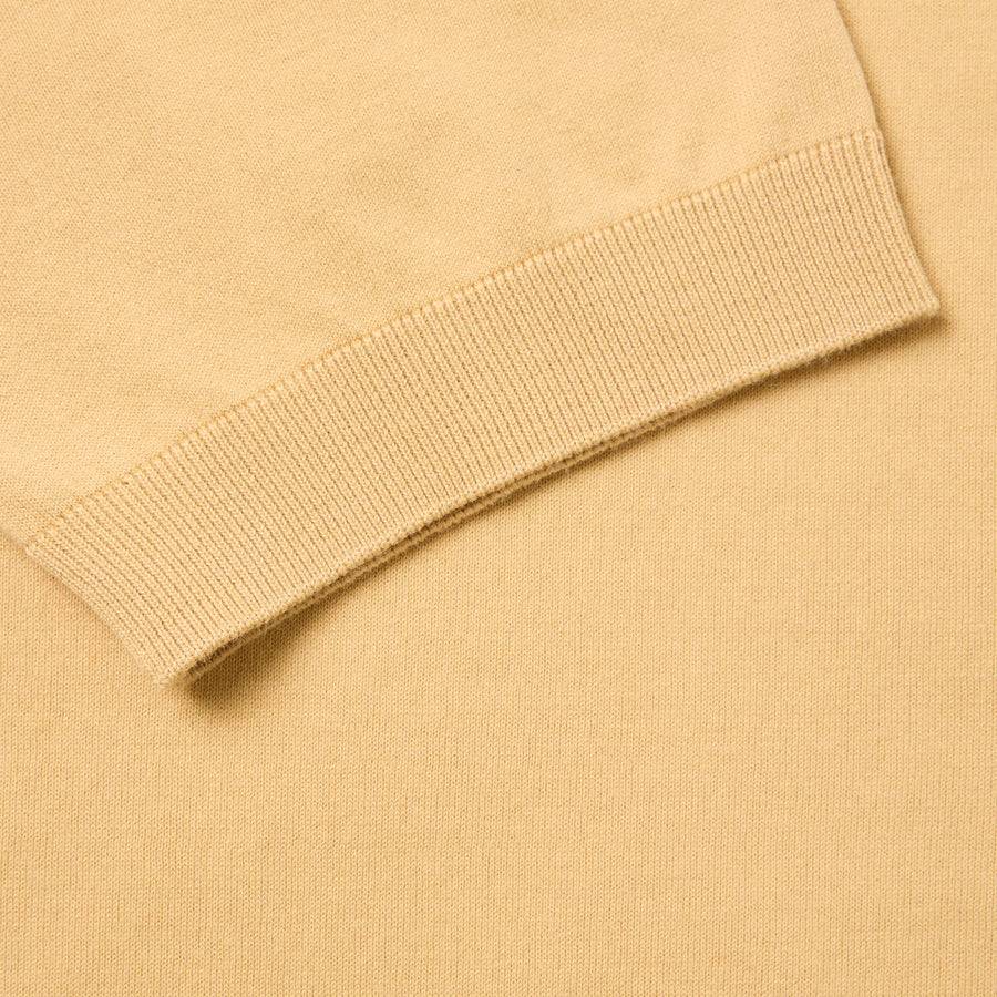 Paolo Pecora Maglia Girocollo in Puro Cotone Extrafine - Curry In Vendita