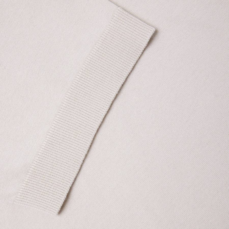 Paolo Pecora Maglia in Cotone Extrafine - Sabbia Vendita Calda
