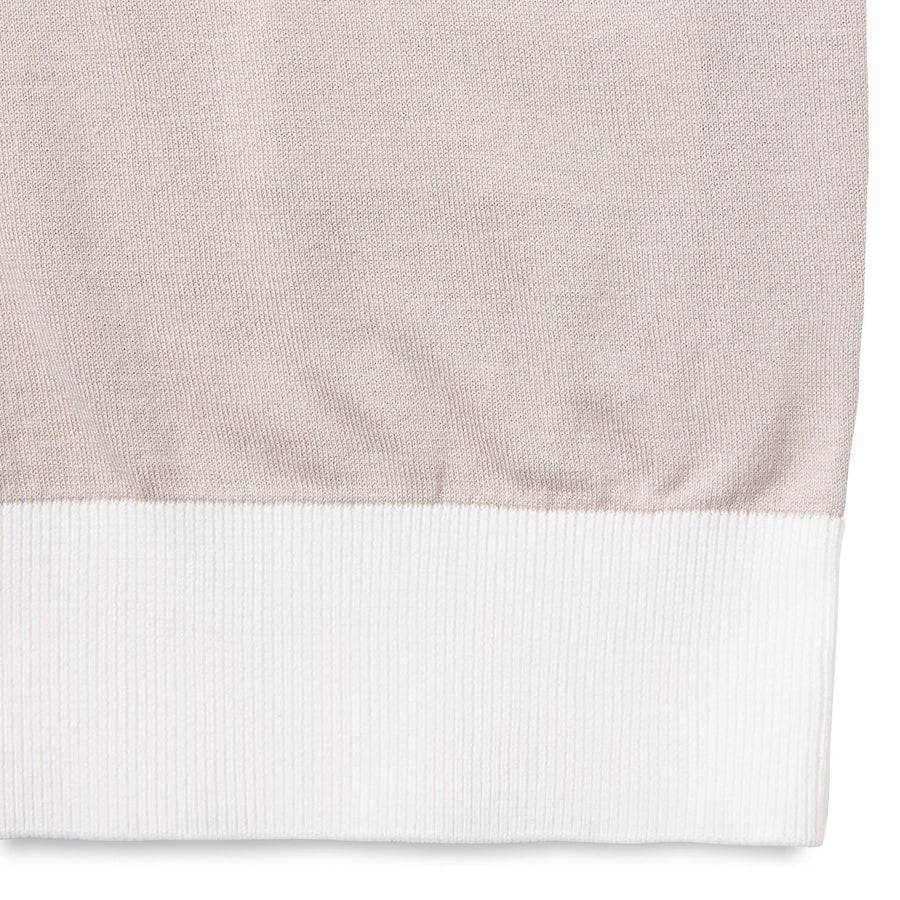 Paolo Pecora Maglia in Seta Cotone Extrafine - Eleganza Sabbia Saldi Di Fabbrica