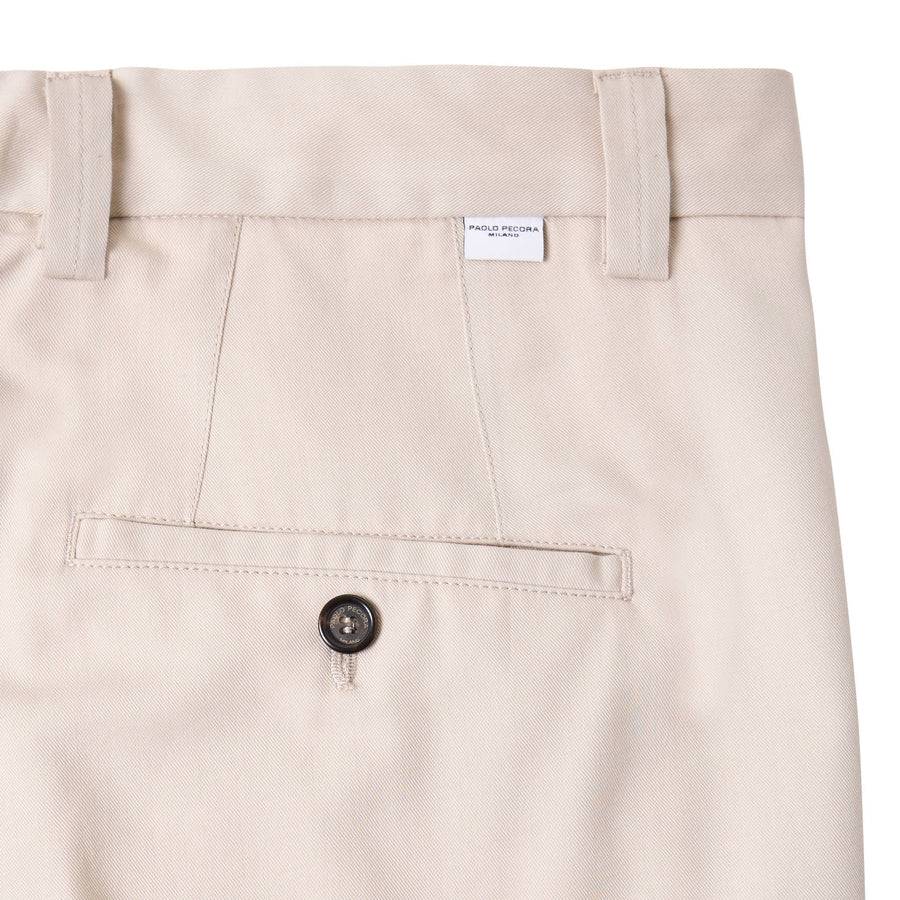 Paolo Pecora Chino Sartoriale in Tela Cotone - Sabbia I Più Venduti
