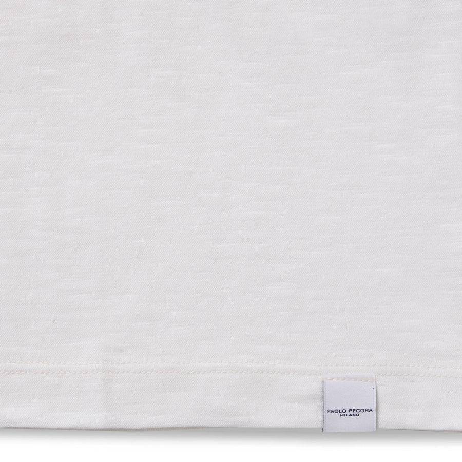 Paolo Pecora T-shirt Jersey Cotone Lino - Bianca 2025