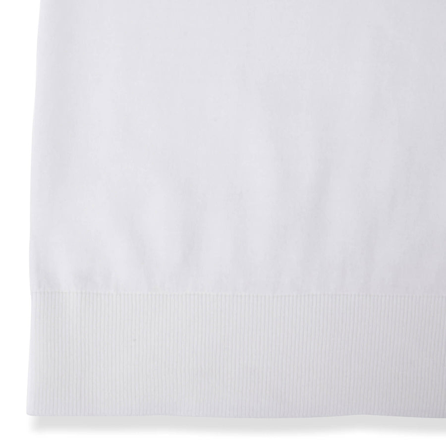 Paolo Pecora Maglia in Cotone Extrafine - Bianco Latte/Navy Nuovo