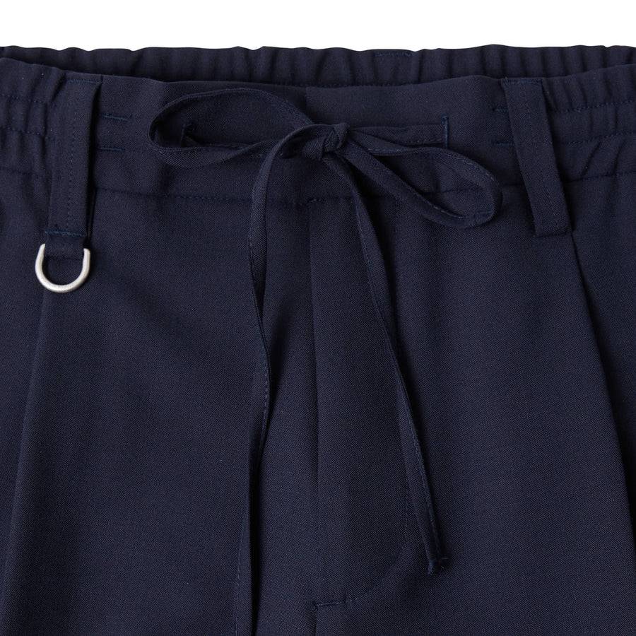 Paolo Pecora Pantaloni in Fresco Lana - Blu Navy Qualità