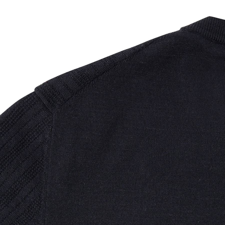 Paolo Pecora Maglia Manica Corta in Lino Cotone Extrafine - Nero Promozione