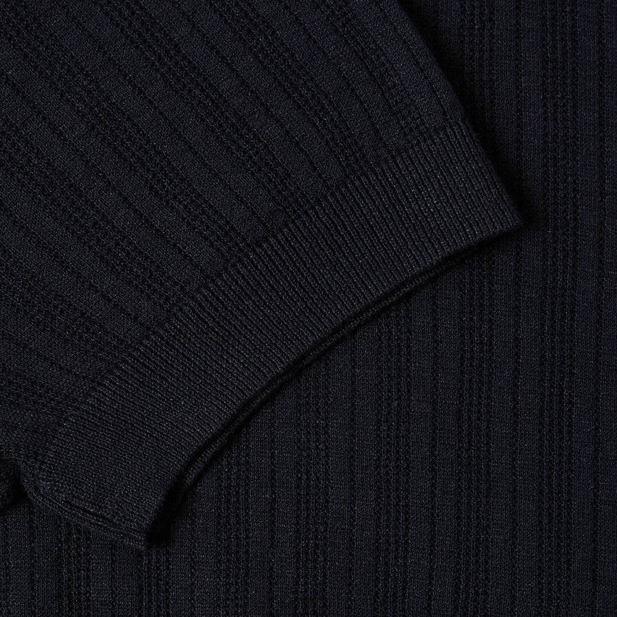 Paolo Pecora Maglia Manica Corta in Lino Cotone Extrafine - Nero Promozione