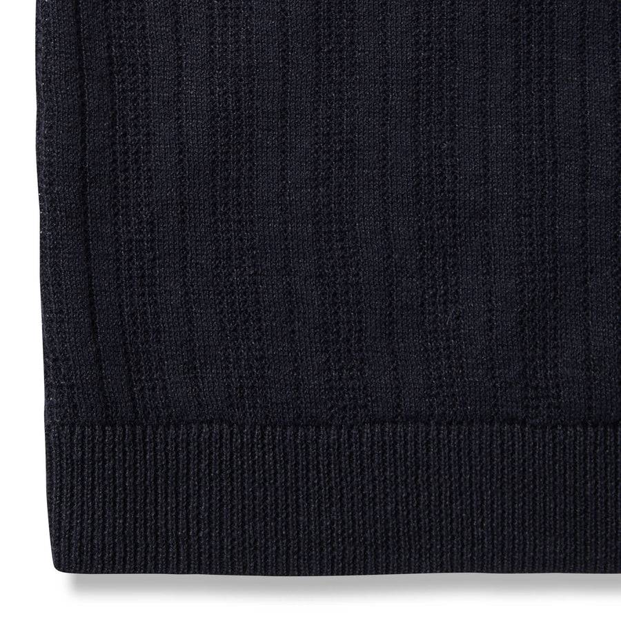Paolo Pecora Maglia Manica Corta in Lino Cotone Extrafine - Nero Promozione