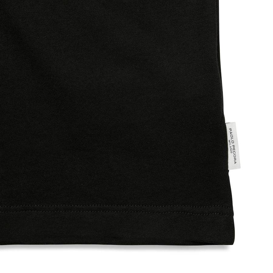 Paolo Pecora T-shirt in Jersey Nero "Vibes" by Pietro Terzini Acquista Ora