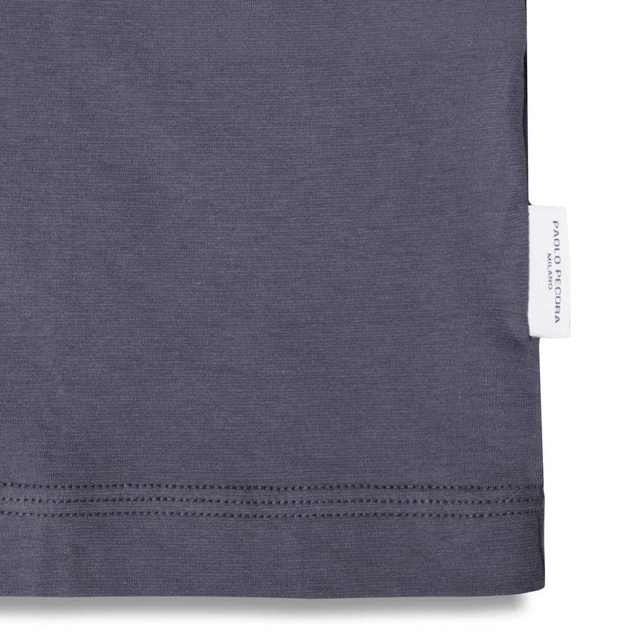 Paolo Pecora T-Shirt in Jersey Extrafine - Grigio Antracite Sottocosto
