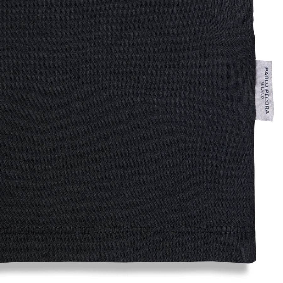 Paolo Pecora T-Shirt in Jersey Cotone - Nero Convenienza