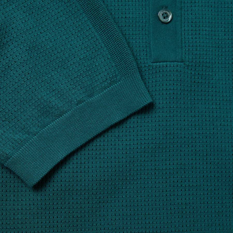 Paolo Pecora Maglia in Cotone Crepe Extrafine - Verde Malachite Sconto