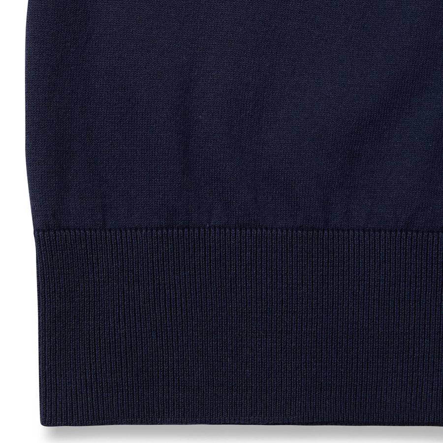 Paolo Pecora Polo Manica Corta in Cotone Extrafine - Blu Navy In Vendita
