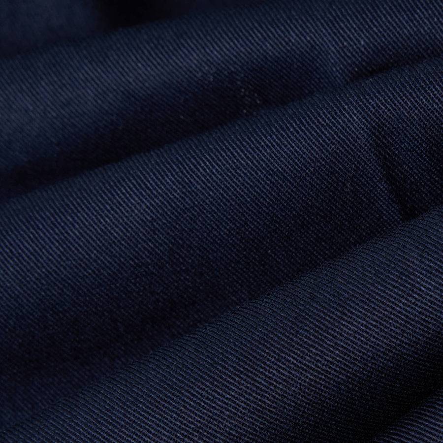 Paolo Pecora Chino Sartoriale in Gabardina di Cotone - Blu Navy Saldi