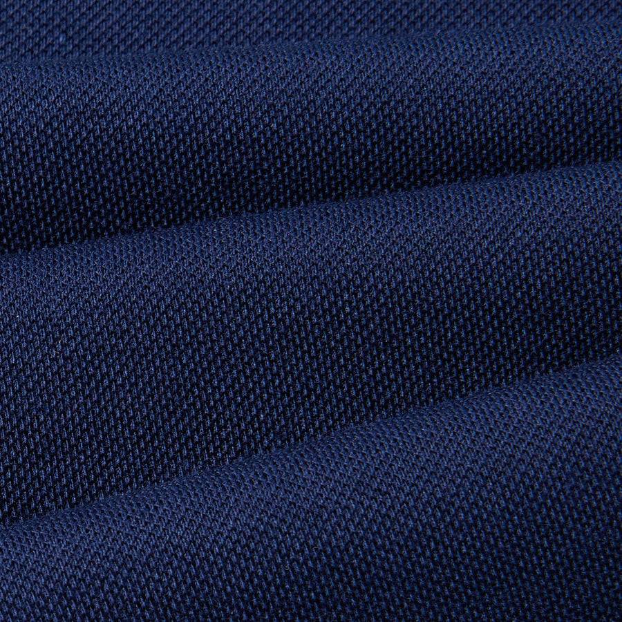 Paolo Pecora Polo in Cotone Piquet - Blu Navy Vendita Economica