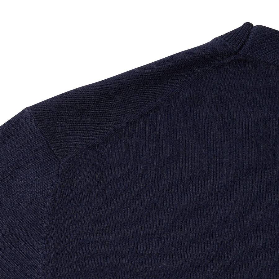 Paolo Pecora Maglia Manica Lunga in Puro Cotone Extrafine - Blu I Più Venduti
