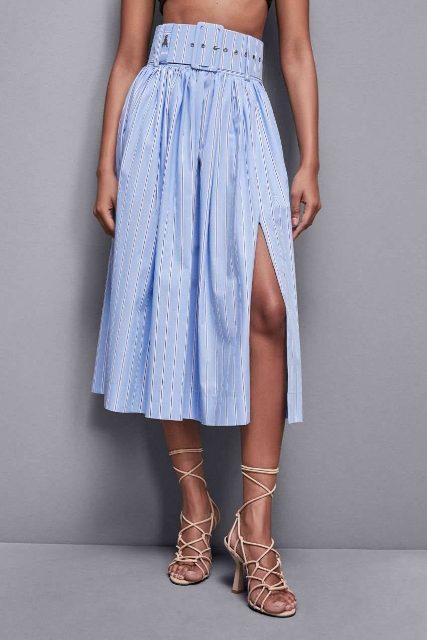 Patrizia Pepe Gonna svasata midi con cintura Soddisfazione Garantita