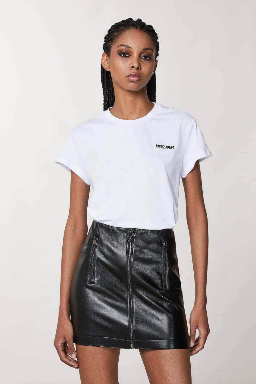 Patrizia Pepe T-shirt a maniche corte in jersey Soddisfazione Garantita