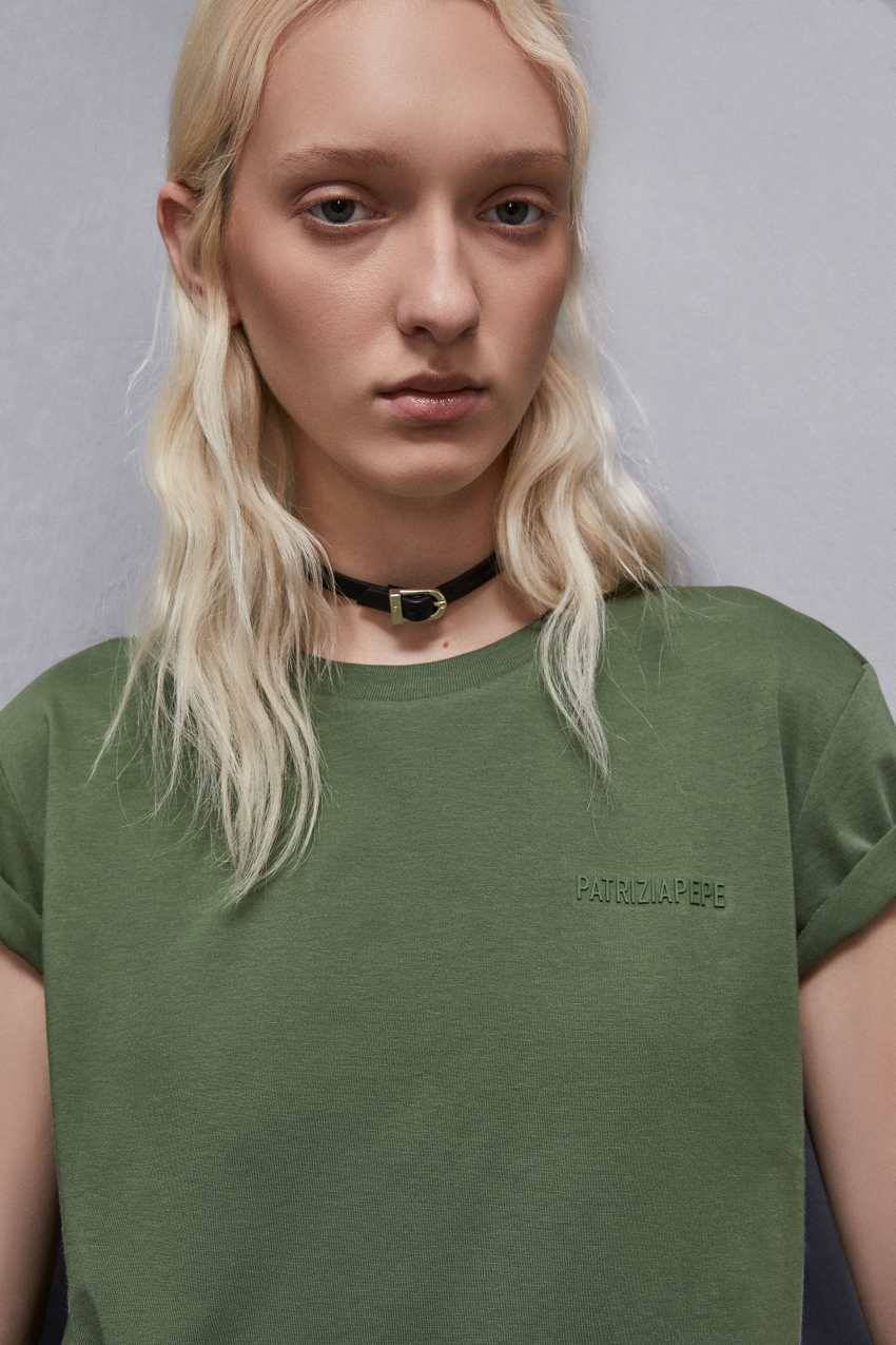 Patrizia Pepe T-shirt a maniche corte in jersey Fino Al -60%