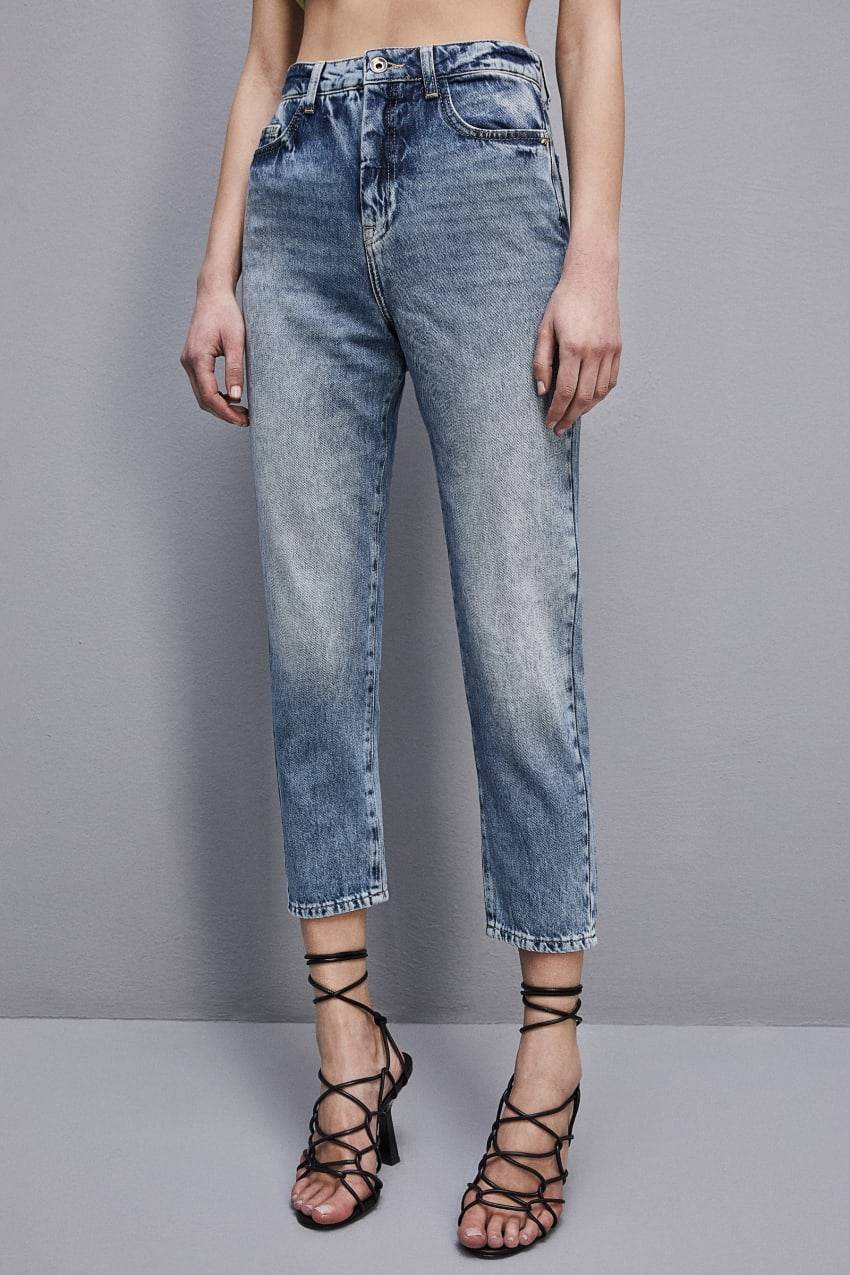 Patrizia Pepe Pantaloni denim a vita alta Online