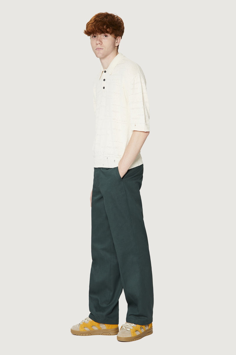 ﻿Paura ADAM KNIT POLO SHIRT OFF WHITE Economico