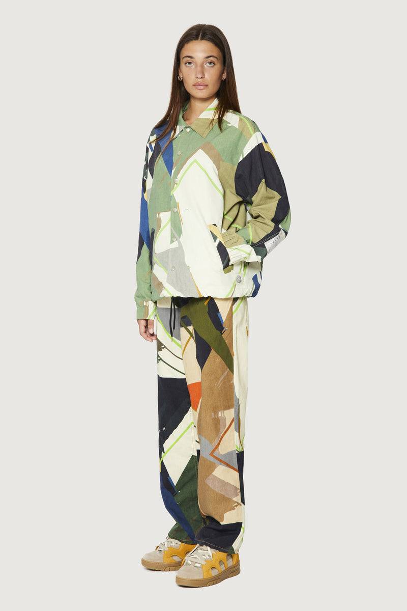 Paura CARA COACH JACKET GREEN CAMO Hotsell
