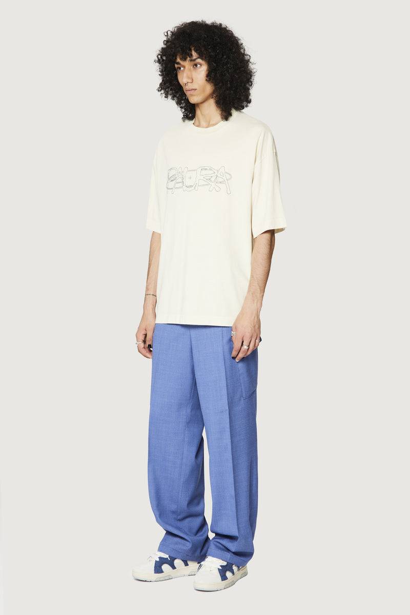 Paura COSTA OVERSIZED T-SHIRT COSMIC LOGO OFF-WHITE 2025