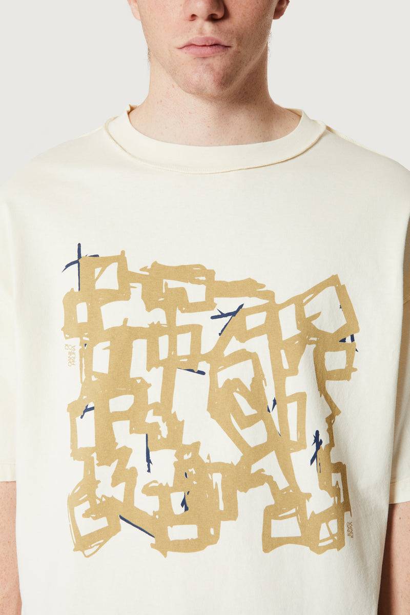 Paura COSTA OVERSIZED T-SHIRT MODULO OFF-WHITE Italy