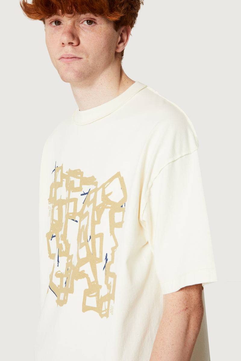 Paura COSTA OVERSIZED T-SHIRT MODULO OFF-WHITE Italy