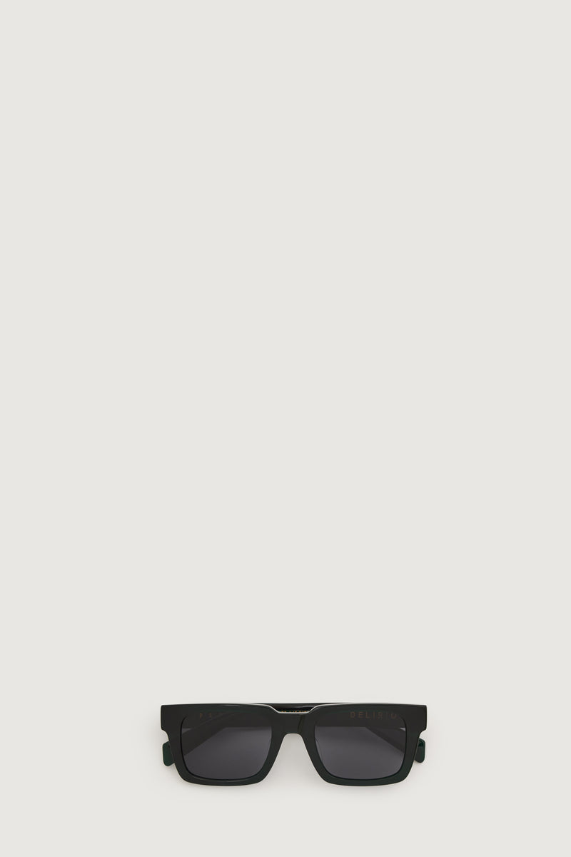 Paura DELIRIO SUNGLASSES BLACK GREEN/GREY LENS Nuovo