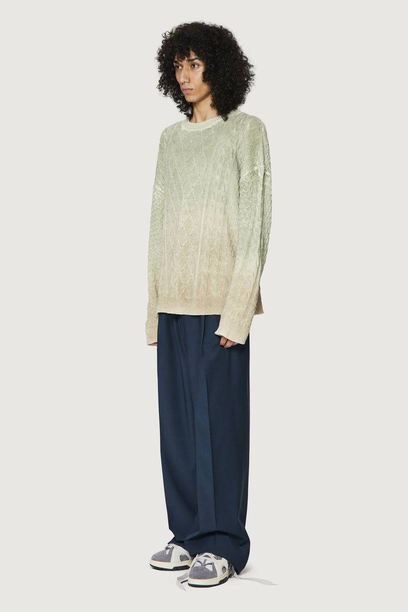 Paura DEREK SWEATER GREEN/BEIGE Spedizione Gratuita