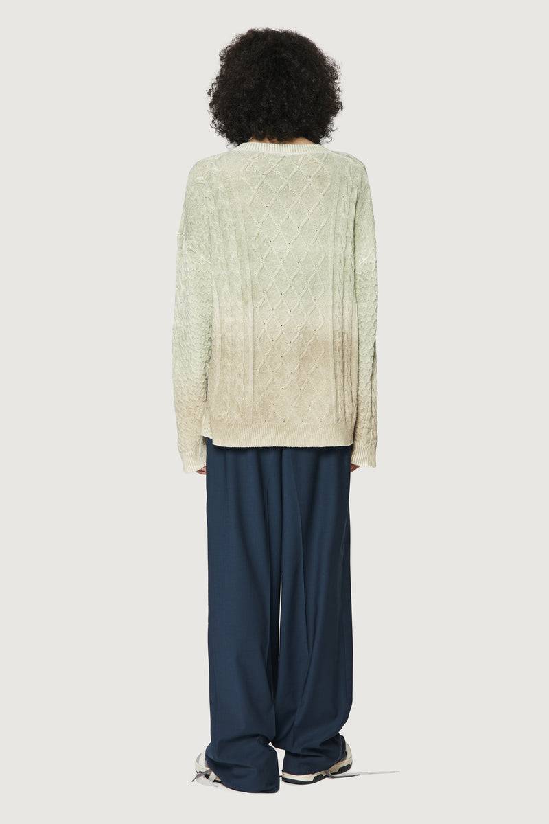 Paura DEREK SWEATER GREEN/BEIGE Spedizione Gratuita