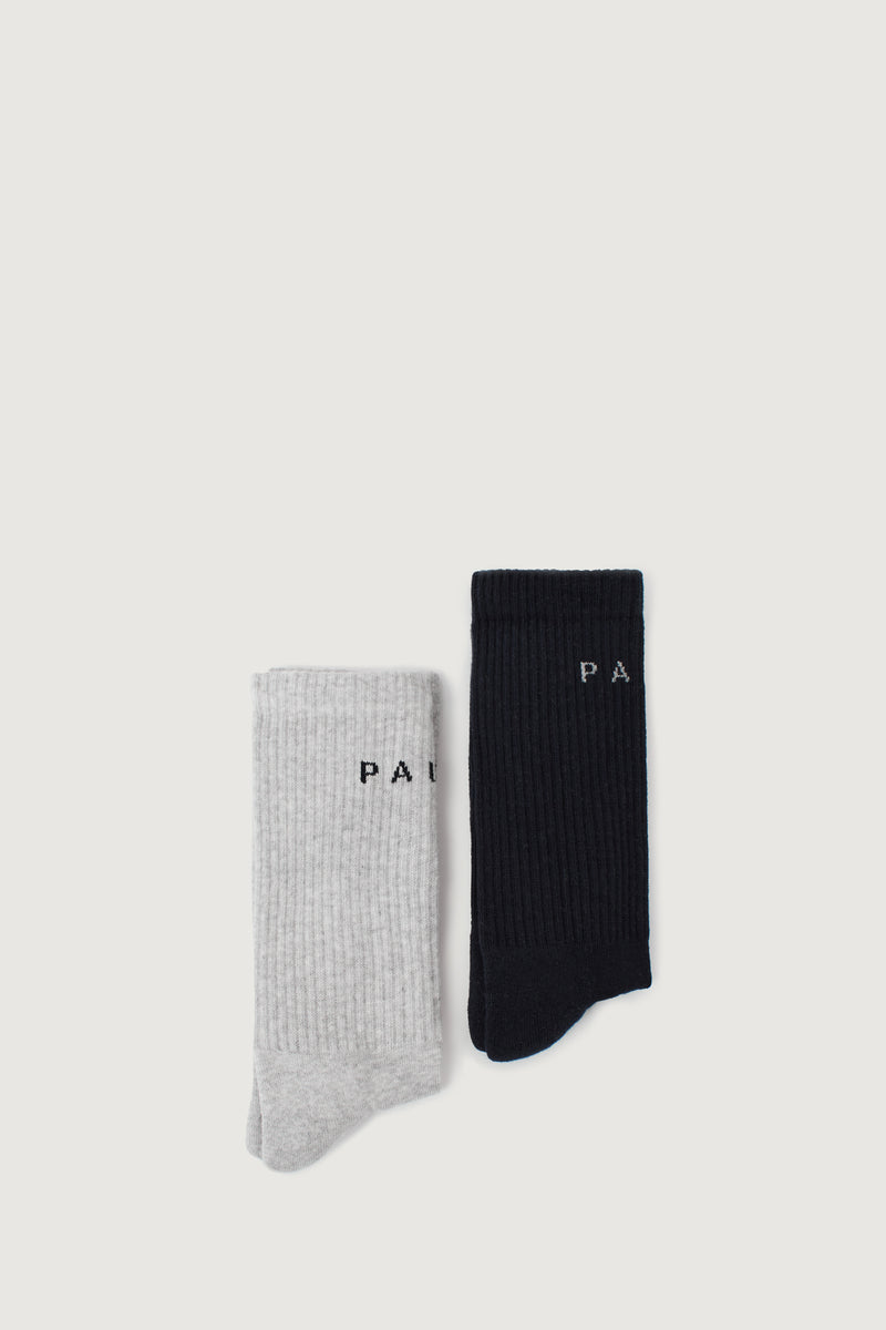 Paura ZEO SOCKS BI-PACK MELANGE GREY/NAVY BLUE Promozione Limitata