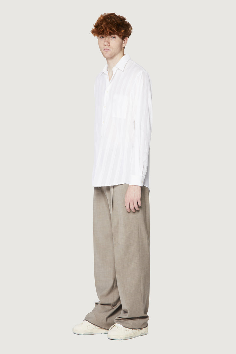 Paura ERZIN OVERSIZED SHIRT WHITE Sottocosto