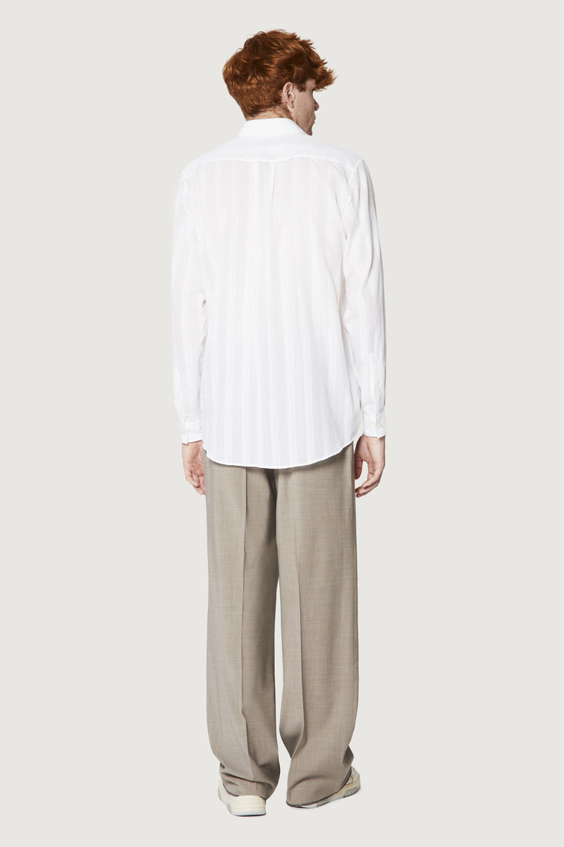 Paura ERZIN OVERSIZED SHIRT WHITE Sottocosto