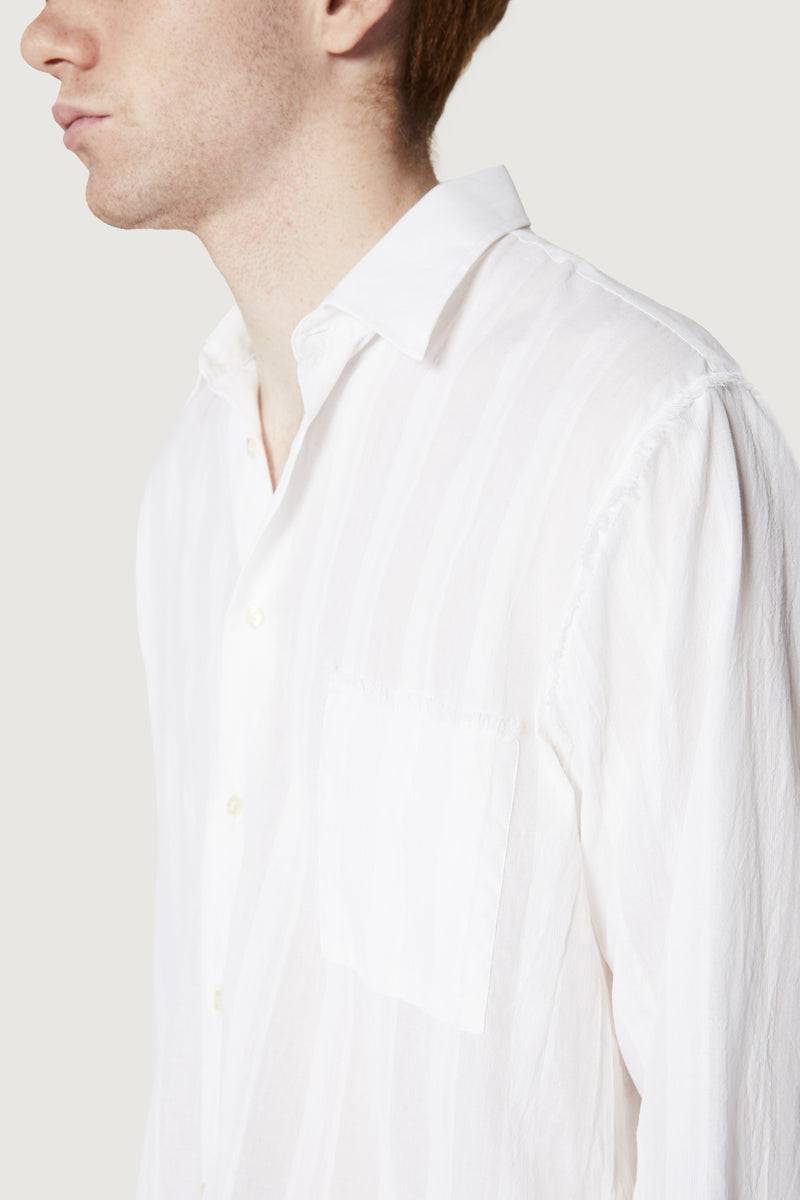 Paura ERZIN OVERSIZED SHIRT WHITE Sottocosto