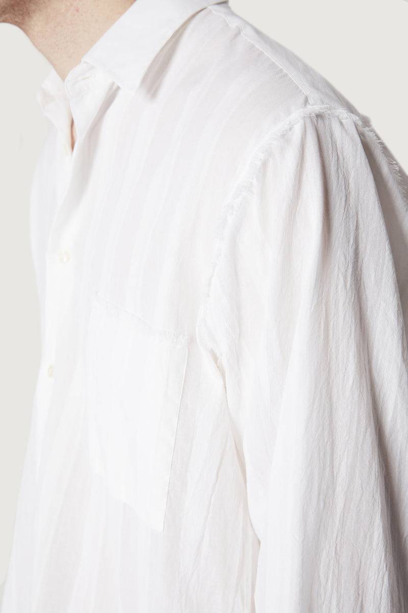 Paura ERZIN OVERSIZED SHIRT WHITE Sottocosto